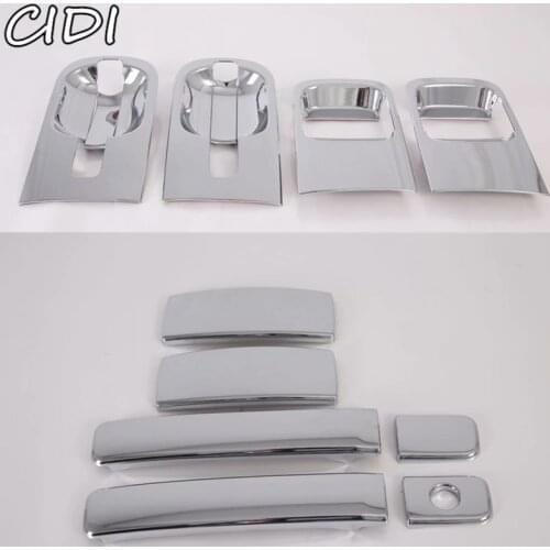 ABS chrome silver car side door handle bowl CUP cover trim accessories For Hyundai H-1 H1 Grand Starex 2018 2019 2020