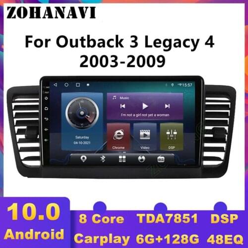DSP 4G 8Core Car Multimedia Audio Stereo Video DVD Player For Subaru Legacy 4 Outback 3 GPS Navigation Car Autoradio