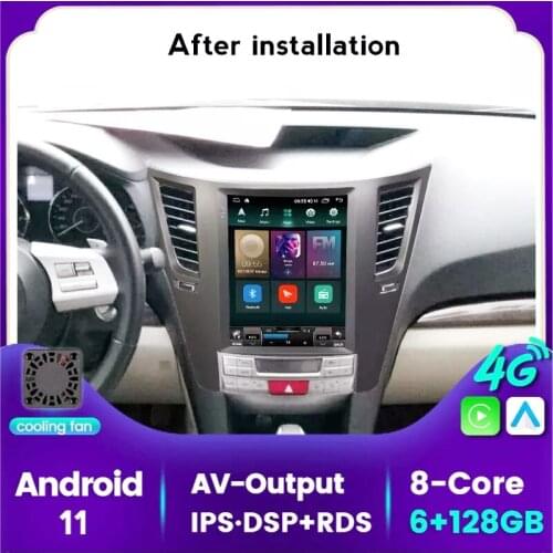 Android 11 Car Radio For Subaru Outback Impreza Legacy 2009-2014 LHD Car Multimedia Tesla Vetical Screen Navigation Stereo RDS