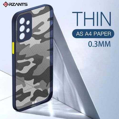 Rzants For Samsung Galaxy A52 A72 A32 4G 5G Case Soft Casing [Camouflage] Ultra Slim Thin Matte Touch Anti fingerprintCover
