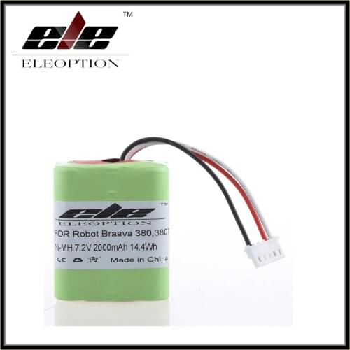 Eleoption New 7.2v 2000mAh NI-MH Replacement Battery for Braava 380/380t Free Shipping