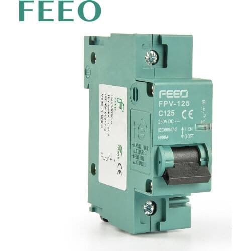 FEEO 1P DC Circuit Breaker 125A DC 250V Circuit breaker FOR PV System CE Certificate