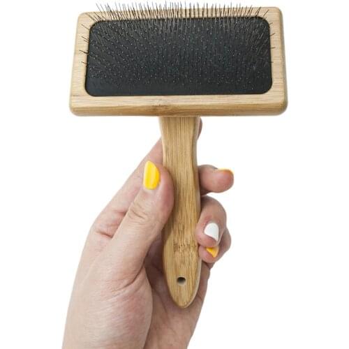 Bamboo Pet Needle Combs Dogs Cats Groming Brushes Dog Hair Flea Lice Remover Comb Cat Dog Beauty Grooming Tools Pet Supplies