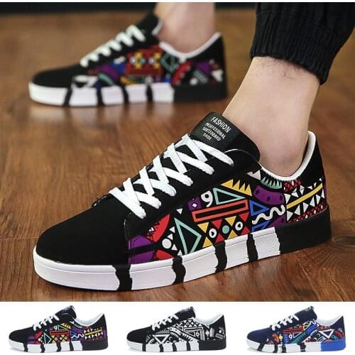 Fashion Mens Casual Walking Shoes Outdoor Sports Lace-up Flat Sneakers Size 39-44