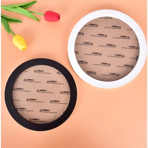 Round Photo Frame DIY Wooden Photo Frames Wall Mounted Hanging Picture Frames