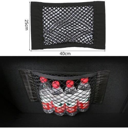 Hot Car Trunk Magic Sticker luggage net Oganizer Bag For Mitsubishi Asx Outlander Lancer EX Pajero Evolution Eclipse Grandis