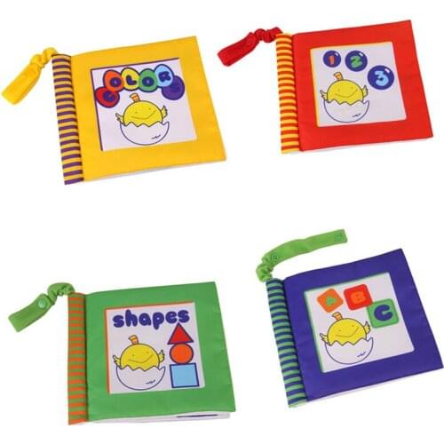 Toddler Baby Soft Cloth Book Kids Alphabet Numbers Colors Congitive Books Infant Children Early Educational Large Rattle Toys