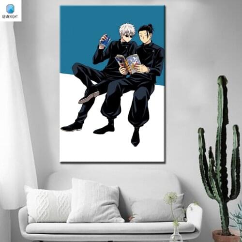 Diy oil painting Gojo Satoru digital paint by numbers Japan Style coloring by numbers modular painting home decor