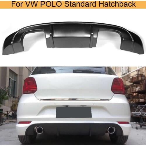 FRP unpainted car rear bumper lip diffuser for VW POLO Standard Hatchback 4 Door Only 14-16 Non GTI R