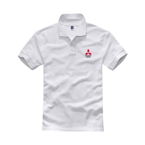 New summer male female Mitsubishi polo shirt short sleeve tops work clothing