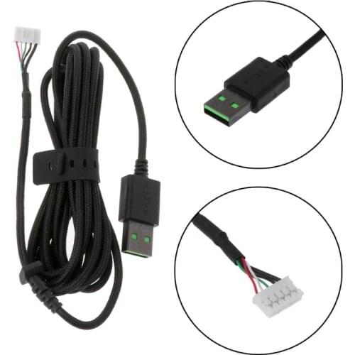 Durable Nylon Braided Line USB Mouse Cable Replacement Wire For Razer DeathAdder Elite Wired Gaming Mouse High Quality