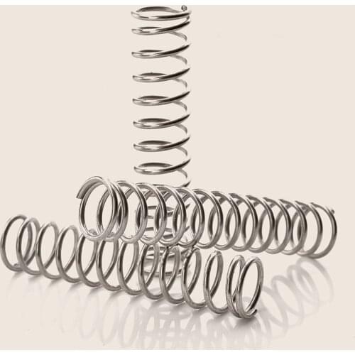 5pcs Compression Springs Wire Diameter 0.6mm OD 5mm 6mm 8mm 10mm,Pressure Springs Length 60/70/80/90/100mm 304 Stainless Steel