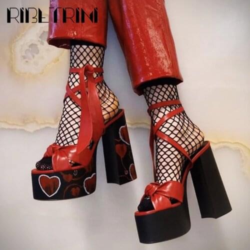 RIBETRINI Womens High-heeled Shoes