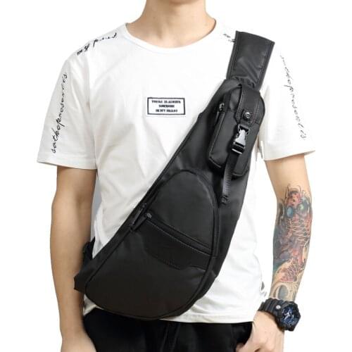 New Men Oxford Shoulder Messenger Cross Body Bag Travel Waterproof Sling Chest Back Day Bag High Quality