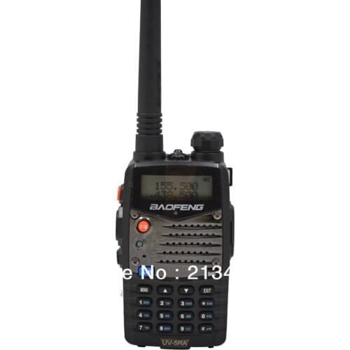 Baofeng UV-5RA 136-174MHz(RX/TX) & UHF400-470MHz(TX/RX) Dual Band 4W/1W 128CH FM 65-108MHz with Free Earphone Two-way Radio