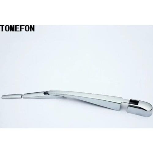 TOMEFON For Mazda CX-5 CX5 2017 2018 ABS Chrome Rear Rain Wiper Cover Frame Stiker Accessories Exterior Trim 4Pcs/Set