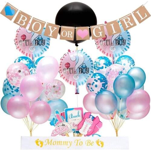 Sequins Balloon Gender Reveal Party Stage Background Decor Supplies Family Festival Photograph Props