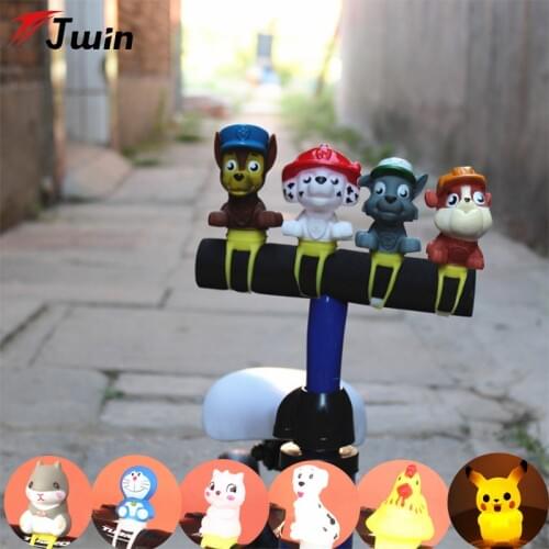 Animal Bicycle Ring Bell Kids Bike Bell Small Cartoon Duck Bells Head Light Bell Mountain Bike Handlebar Cartoon Ring Bell