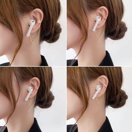 Trendy Anti-Lost Earphone Holder Clip Earrings Protective Earhooks Unisex Anti Loss Ear Clip For Airpods Pro Earhooks