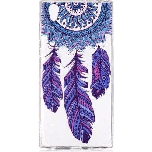 100pcs/lot transparent Fruit Cartoon pattern Soft TPU Cover Case For Sony Xperia XZ1 / Xperia XZ1 Compact/L1/XA1/XA1 Ultra