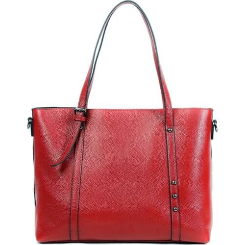 2019 Autumn And Winter New Style Full-grain Leather WOMENS Shoulder Bag European And American Fashion ruan pi bao Leather WOMEN