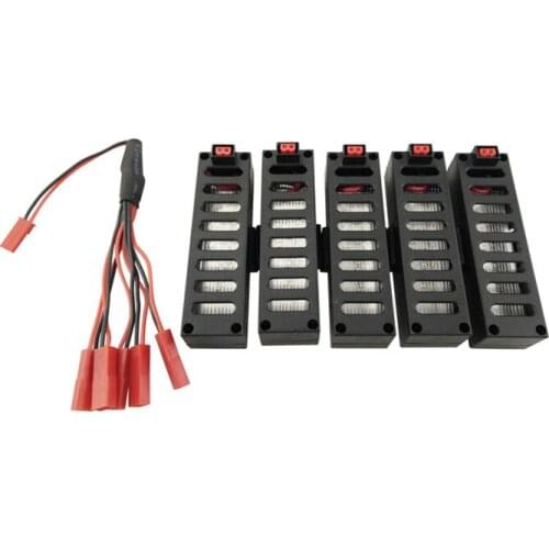 5pcs 3.7V 500mah Batteries Convertion Cables for JY018 GW018 F8 RC WIFI Set High Mini Selfie Pocket Folding Quadcopter