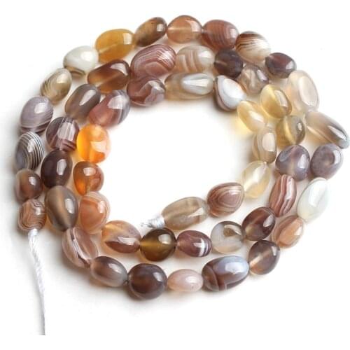 6-8mm Natural Irregular Botswana Sardonyx Agates Beads Loose Stone Spacer Beads For Jewelry Making DIY Bracelet 15'Strand/Inch