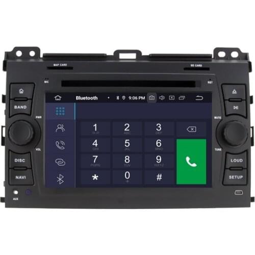 7" Android 10.0 OS Car DVD Multimedia GPS Radio System for Toyota Land Cruiser Prado J120 2002-2009 with ADAS Function Support