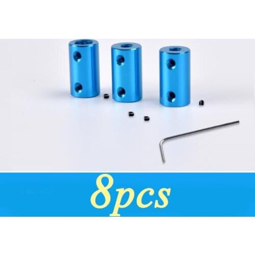 8PCS Metal Coupling Drive Motor Shaft Aluminum Alloy Coupling Connector Coupler 4/5/6mm to 5/6/6.35/7/8mm