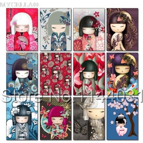 5D DIY Diamond Embroidery Cartoon Kimono Girl Beads Home Decoration Diamond Painting Full Rhinestone Cross Stitch Mosaic Gift