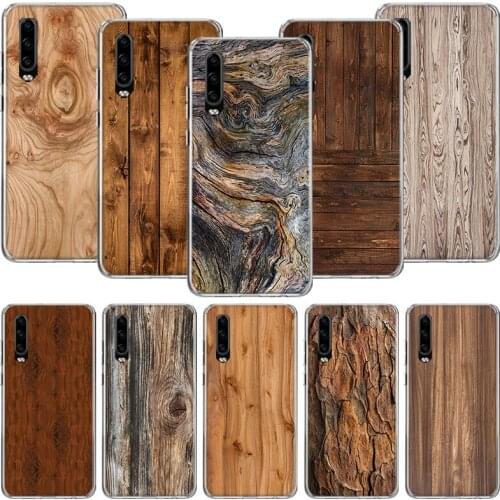 Wood Wooden Pattern Phone Case For Huawei P30 P40 P20 P10 Mate 20 10 30 Lite Pro P Smart Z Plus Printing Cover Coque Shell