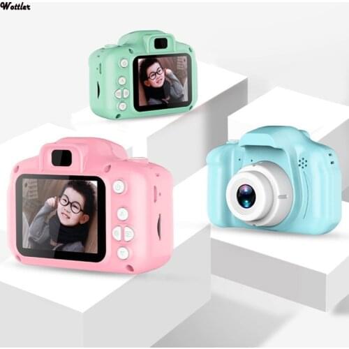 Children Kids Digital Camera 2inch HD Photo Video Multi-function Camera Educational Toys Support Multi-languages Memory Card