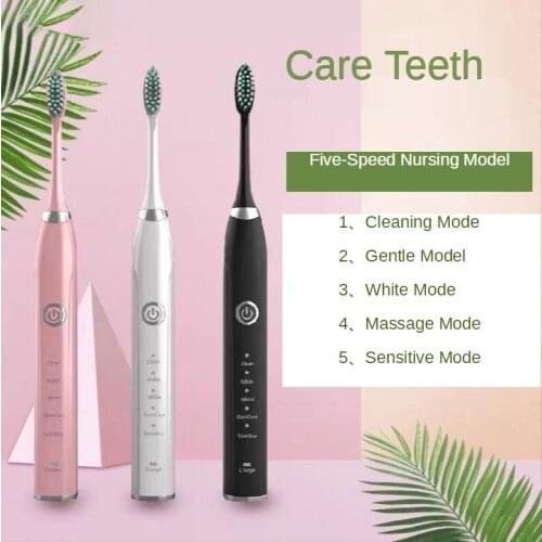 Adult Couple Rechargeable Magnetic Levitation Electric Toothbrush Sonic Vibration Soft Hair Strong Cleaning Tartar Waterproof