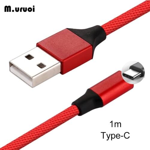 M.uruoi USB C Cable 1m Fast Charger Mobile Phone Data Cable For Samsung Huawei Xiaomi Android Stable Charging Type C Data Cord