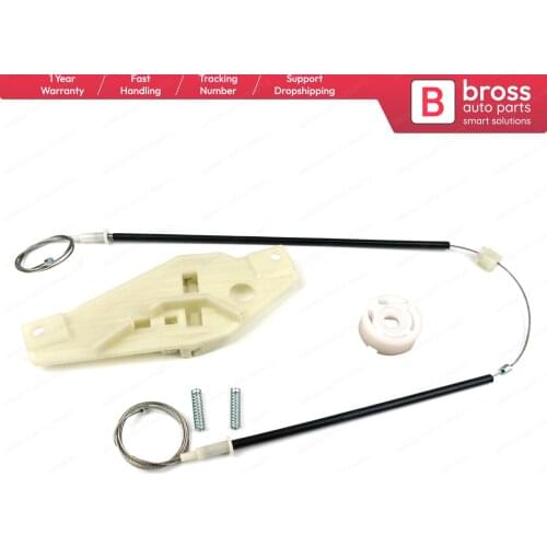 BWR5412 Electric Power Window Regulator Bracket Set Front Left Door 6981012390 for Toyota Corolla Compact E10 1992-99 5-Door