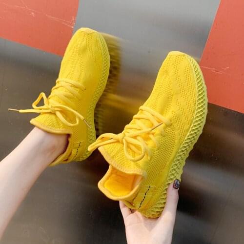 Lightweight Solid White Black Woman Air Mesh Red Casual Shoes Leisure Female Sneakers Summer Women Breathable Shoes