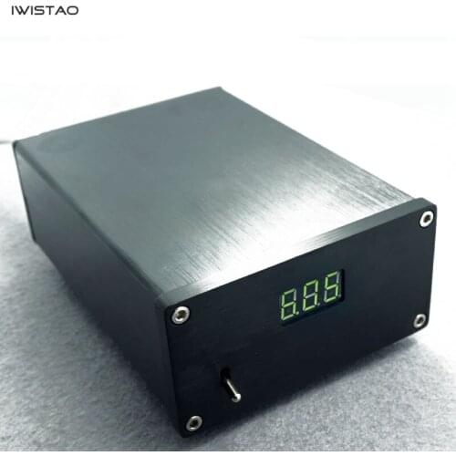 IWISTAO HIFI DC Linear Power Supply External Input AC220V for DAC Sound Card Replace Switch Power Supply Multiple Voltages Black