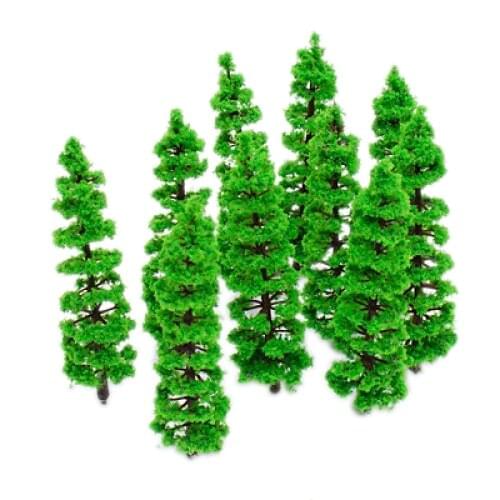 Model Fir Tree Train Plastic Trunks Set Scenery Landscape HO N - 10PCS