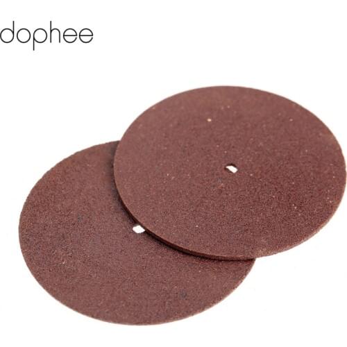 Dophee 10Pcs Dremel Accessories 38mm Resin Grinding Wheel Mini Circular Saw Cutting Disc Polishing Sanding Discs for Drill Tool