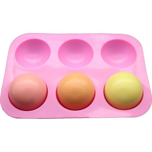 2020 New Silicone Cake Mold Chocolate Biscuit Mold Hemisphere Spherical Handmade Baking Tray DIY Baking Making Kitchen Tools
