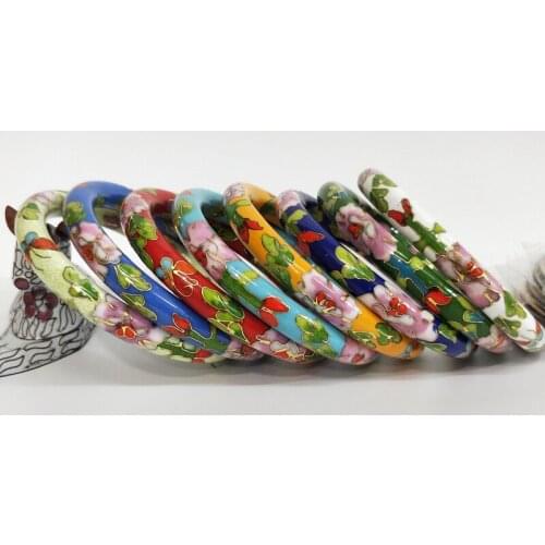 Beijing traditional handicraft cloisonne round stick bracelet Bangle for 1pcs