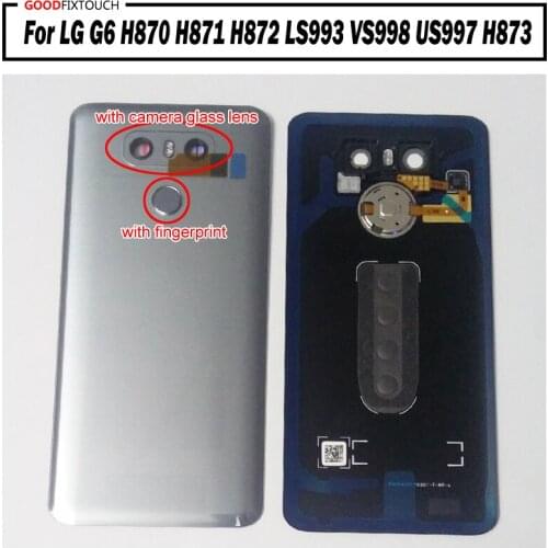 For LG G6 Front Bezel Frame Faceplate Housing Case with back battery cover Replacement H870 H871 H872 LS993 VS998 US997 H873