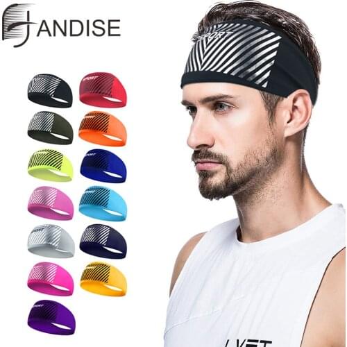 Headband Sports Running Sweat Head Bands Athletic Sweatbands Hair Band Gym Yoga Performance Stretch Moisture Wicking Hairband