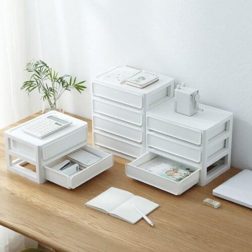 Simple Desktop Storage Box Drawer Office File Student Dormitory Stationery Storage Multi-layer Organizing Storage Box