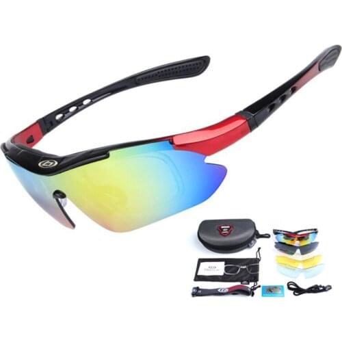 Unisex Anti-impact DH MTB Bicycle Goggles 5 Lens UV400 Mountain Bike Road Bike Glasses Polarized Racing Cycling Sunglasses