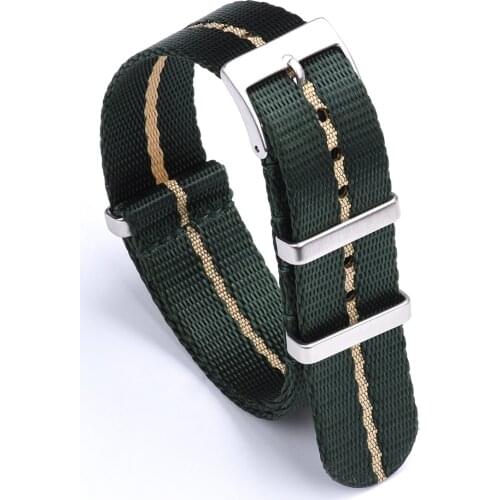 Premium Quality Nylon Nato Strap 20mm 22mm Stripe Watchband Replacement Band Wristband Accessories New Seatbelts Watch Strap
