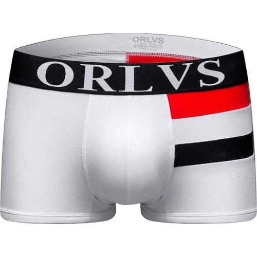 ORLVS Boxers Wide Crotch Space Underpants Soft And Fit But Not Tight An Elastic Band Of Personality Close-fitting Clothing Short