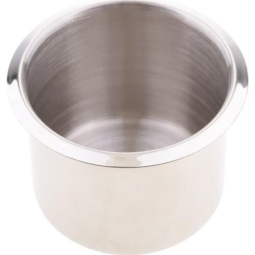 Stainless Steel Recessed Cup Drink Holder For Marine Boat RV Camper rust proof and corrosion protection Smooth surface