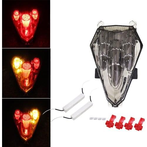 Rear Tail Light Integrated LED Brake Turn Signals Lamp For Yamaha YZF R6 YZF-R6 YZFR6 2006-2013 2007 2008 2009 2010 2011 2012