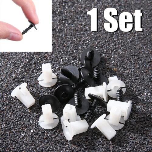 10pcs Car Auto Fastening Clips Torx Screws White Base For BMW For Ford For Toyota Seat Clips Accessories Parts